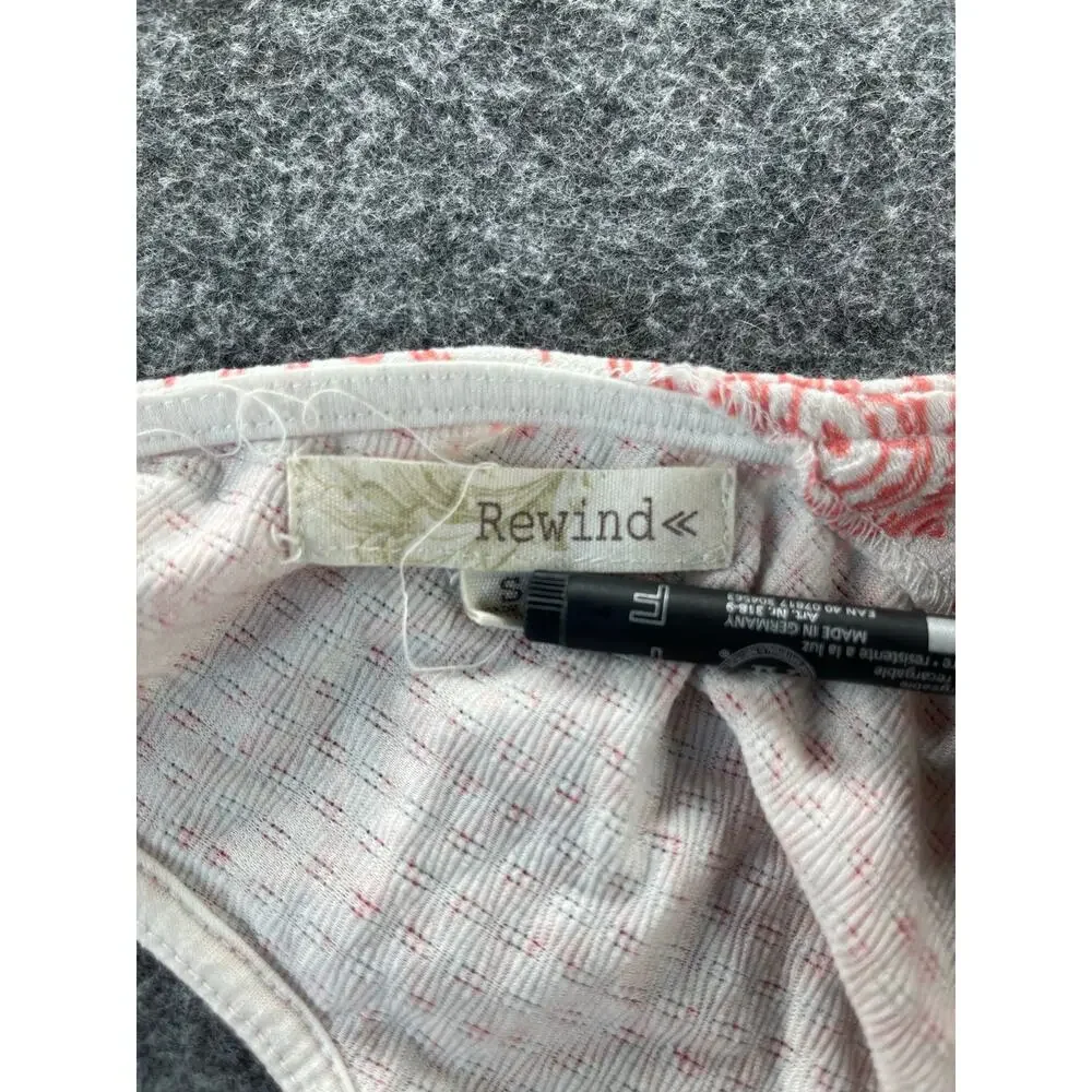 Rewind Girls Pink Aztec Print Button-Back Sleeveless Mini Dress Size Small